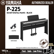 Yamaha P-225 88-Keys Digital Piano Super Value Package - Black / White ( P225 / P-225 )