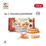 Vincenzovo Lady Finger Tiramisu Biscuit 200gr/ Biscuit Tiramisu Matade Vincenzi 200gr