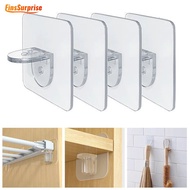 Multifunctional Wall Holder Partition Bracket Closet Cabinet Clapboard Support Wardrobe Self Adhesive Punch-free Shelf Support