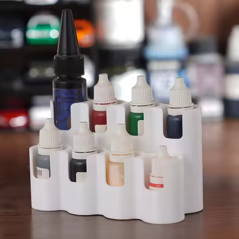 1Pc Mini Paint Bottle Holder for Vallejo AK Interactive Painter Multi Purpose Desktop Organizer Tray