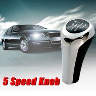 Electroplating Silver 5-Speed Gear Head Shift Handle For 87-18 BMW M3 M4 M5 E90 E91 E92 335