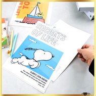 PEANUTS Snoopy L-Shape PP A4 Paper File Holder 2pcs