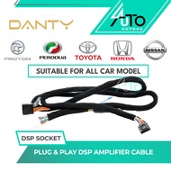 DSP Socket Plug and Play for Android Player Original Perodua Proton Toyota Honda Nissan DSP Cable PN