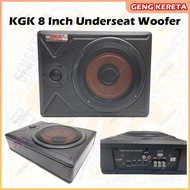 GK F82 KGK Audio 8" inch Super Bass Active Underseat Subwoofer Car Audio System Amplifier & Tweeter 