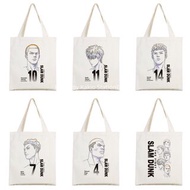 灌籃高手周邊 《男兒當入樽》《THE FIRST SLAM DUNK》櫻木花道流川楓三井壽 紀念品動漫簡約黑白帆布包環保袋 Tote Bag👉🏻1️⃣1️⃣種款式👈🏻