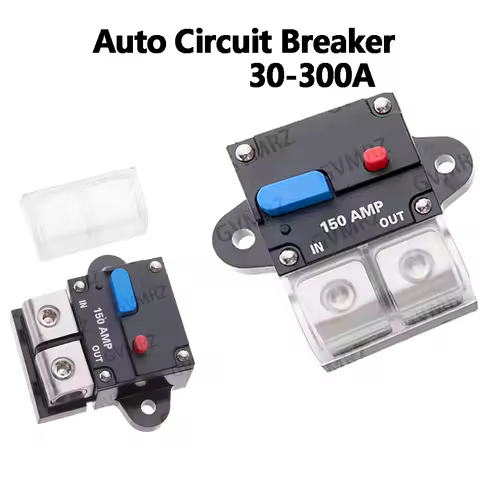 30A 40A 50A  Auto Circuit Breaker 30-300A Car Audio Self-Recoverable Breaker Boat Waterproof Securit