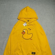 hoodie pancoat kuning mustard motif bebek / pullover hoodie cowok aesthetic / hoodie korean style