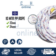 [10mtr]22mm 24mm JAYA Brand PP Rope/Tali PP Nylon Putih /Nylon Rope/Tali Lembu / Tali Nylon