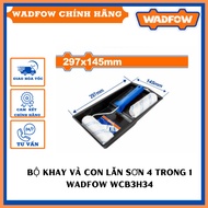 Genuine WADFOW WCB3H34 4-in-1 paint roller and tray set
