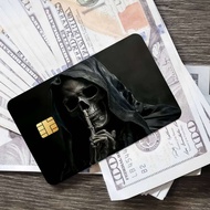 Gothic Skull cool Credit Card Debit Card Waterproof Sticker Bank Bus Card Protective Film Sticker