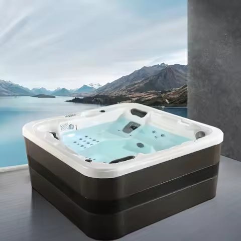 Kokang Garden Villa outdoor jacuzzi SPA hot spring tank 2.15 meters large bath tub 915