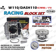 👍(SKIM+4V) API RACING BLOCK 57MM WAVE110 WAVE-DX/CX ALPHA DASH110 DASH110 (Fi/CARB) DREAM SEMI DOME 