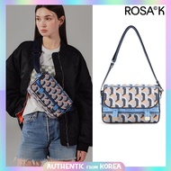 ROSA K Zardeng Monogram Messenger SM Navy CROSS BAG