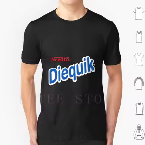 Need To Diequik T Shirt Cotton Men DIY Print Nesquik Parody Need Diequik Depression Sad Harakiri Sui