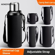 NONEDYODYE9I Insulated Bottle Pouch, Neoprene 750ML/1000ML/1500ML Water Bottle Holder, Black Adjusta