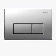 Geberit Kappa 50 dual flush actuator, Matt chrome
