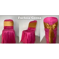 GEENA Chair Cover Monoblock Cover Catering Geena Gina Fabric (RIBBON NOT INCLUDED) MARIYA CHOICE