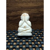 象骨雕刻比达底部手刻经文Phra Pidta Lp Was Silatejo Wat La Phan Sung 2563