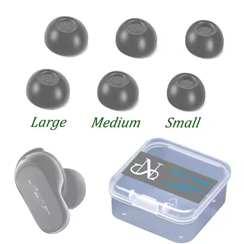 Replacement Ear Tips for Bose QuietComfort Earbuds II QC2 Eartips Anti-Slip Memory Foam Ear buds Ear