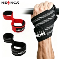 NEENCA Figure 8 Lifting Straps Heavy Duty Deadlift Wrist Wrap Gym Weight Lifting Hand Support
