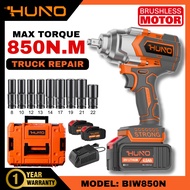 [Heavy-Duty] HUNO 850NM Brushless Cordless Impact Wrench 1/2'' High Torque Electric Wrench Tire