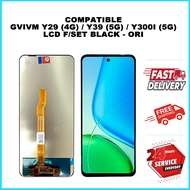 COMPATIBLE GVIVM Y29 (4G) / Y39 (5G) / Y300I (5G) LCD F/SET BLACK - ORI