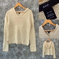 H07-used GAP Cream Colored Knitted Shirt
