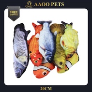 Fish Shape Plush Toy - Dog/Cat Toy (20 CM) Fish Cat Toy , Fish Shape Cat Toy ,Toy With Catnip Cotton