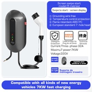 DL-EU007 22KW ชาร์จ EV แบบที่2รถยนต์ไฟฟ้าสายชาร์จ IP65แท่นชาร์จ EV การ์ดกันน้ำเริ่มต้น