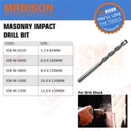 MRBISON MANSORY IMPACT DRILL BIT CEMENT DRILL BIT CONCRETE DRILL BIT 5.5MM 6MM 8MM 10MM 12MM SEMENT 