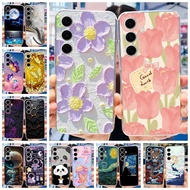 For Samsung A90 5G Case Colorful Flower Soft Silicone Bumper Back Cover For Samsung Galaxy A90 5G Ph