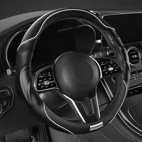 Premium 3D Sporty Car Steering Wheel Cover – Anti-Slip & Shock-Absorbing, Ergonomic Grip, Dynamic Co