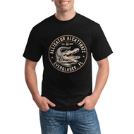 Alligator Alcatraz Florida Everglades Parody Stylish Custom Round Neck T Shirt Made From All Cotton