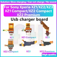 USB Charging charger port board for Sony Xperia XZ1 XZ2 XZ3 Compact Permium IC With USB Port ribbon flex Cable Phone Tail plug  Data cable signal  interface