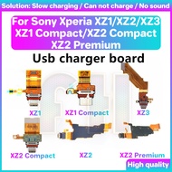 USB Charging charger port board for Sony Xperia XZ1 XZ2 XZ3 Compact Permium IC With USB Port ribbon 