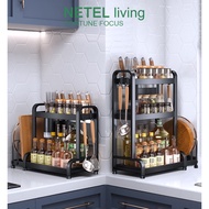 2IDw NETEL kitchen Rack Kitchen Spice Storage Rack Container Rack Jar Storage Rack Seasoning Rack Ki