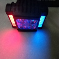 8W 4 LED hed light/lamp 3in1 color free 3M wire(H/L&flash)