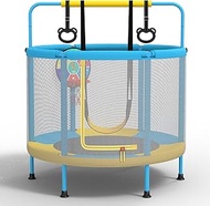 LANGXUN 60" Trampoline for Kids, 5ft Toddler Mini 6-in-1 Trampoline Indoor Outdoor with Swing, Baske