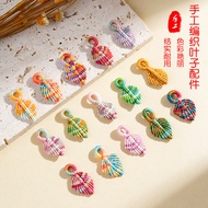 Symphony Leaves Hand-woven Gold Leaves Leaves Finished Product diy Jewelry Accessories Gold Thread H