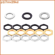 p1l7mv29kd 5Pcs Electric guitar output input jack socket nuts washers gaskets part ph