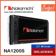 Nakamichi NA1200S 6.2" HD Screen Double Din Player | Bluetooth, USB, FM, CD and DVD