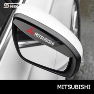 Sieece คิ้วกันฝนกระจกมองข้างรถยนต์ ครอบกระจกมองข้าง สำหรับ Mitsubishi Mirage Triton Attrage Lancer X