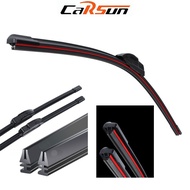 (C48) Car Wipers Soft Body Silicon Blade 4 Blades 4 Times Cleaner Regular Type U Mount (Price for 1 