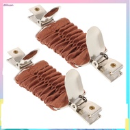 📎 Fashionable Dress Cincher Clip with High Elasticity and Chain for Clothing Decoration Light Brown