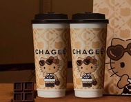 Chagee x Hello Kitty Cocoa Oolong Milk Tea Series Merchandise Limited Edition Hair Clip Plushie Bag 