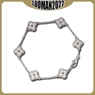 5 flower four-leaf clover fashion mini9mm diamond ladies bracelet