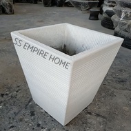 ROSO CS4 CS7 Square 50x50x58/39.5x39.5x66 Heavy Duty Flower Pot Pasu Bunga Garden Taman Plant Pokok 