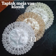Premium Round Embroidered Round Tablecloth, Embroidered Lace Guest Tablecloth, 40 Cm Diameter
