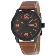 Citizen Eco Drive Black Dial Brown Leather Men's Analog Watch BM8475-26E