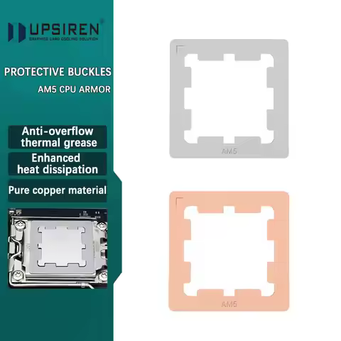 UPSIREN AMD AM5 CPU Heat Spreaders Protective Armor Anti-Leakage Thermal Paste for Enhanced Cooling 